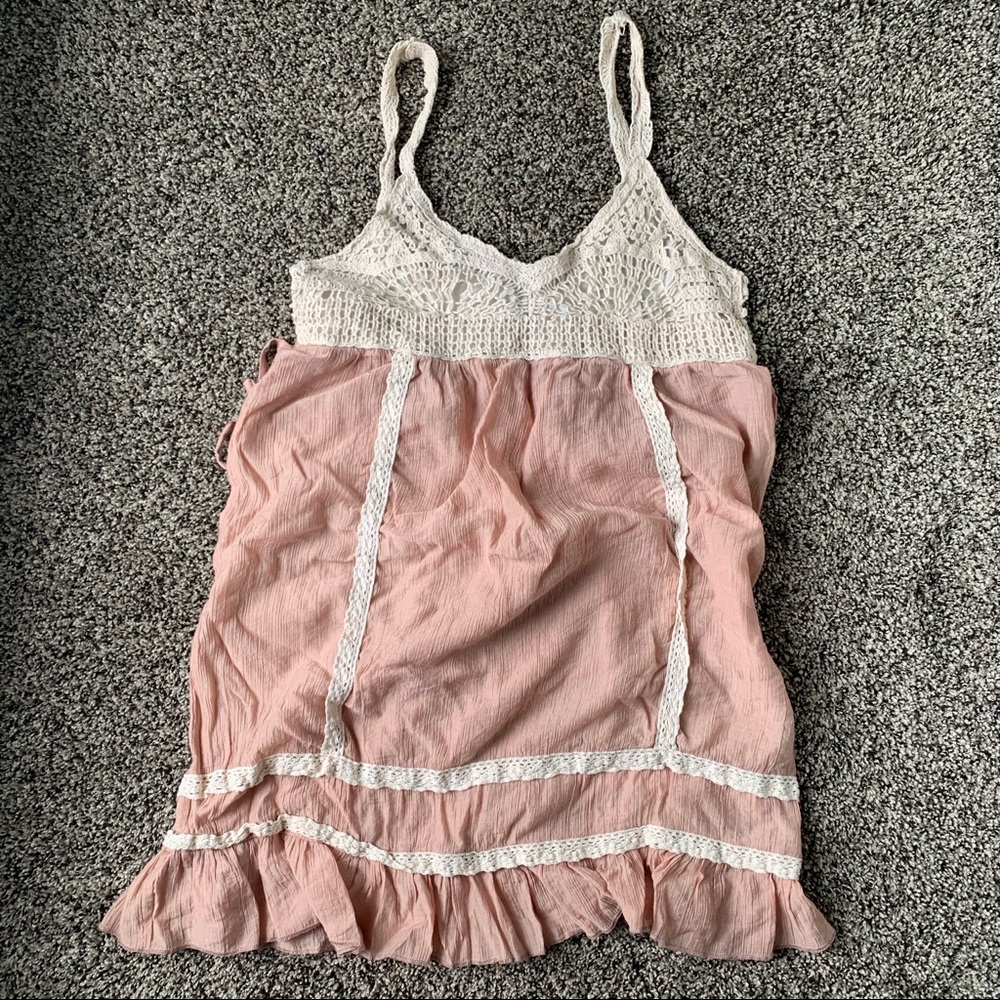 ❤️Poetry Clothing-Long tank tunic-Bohemian crochet